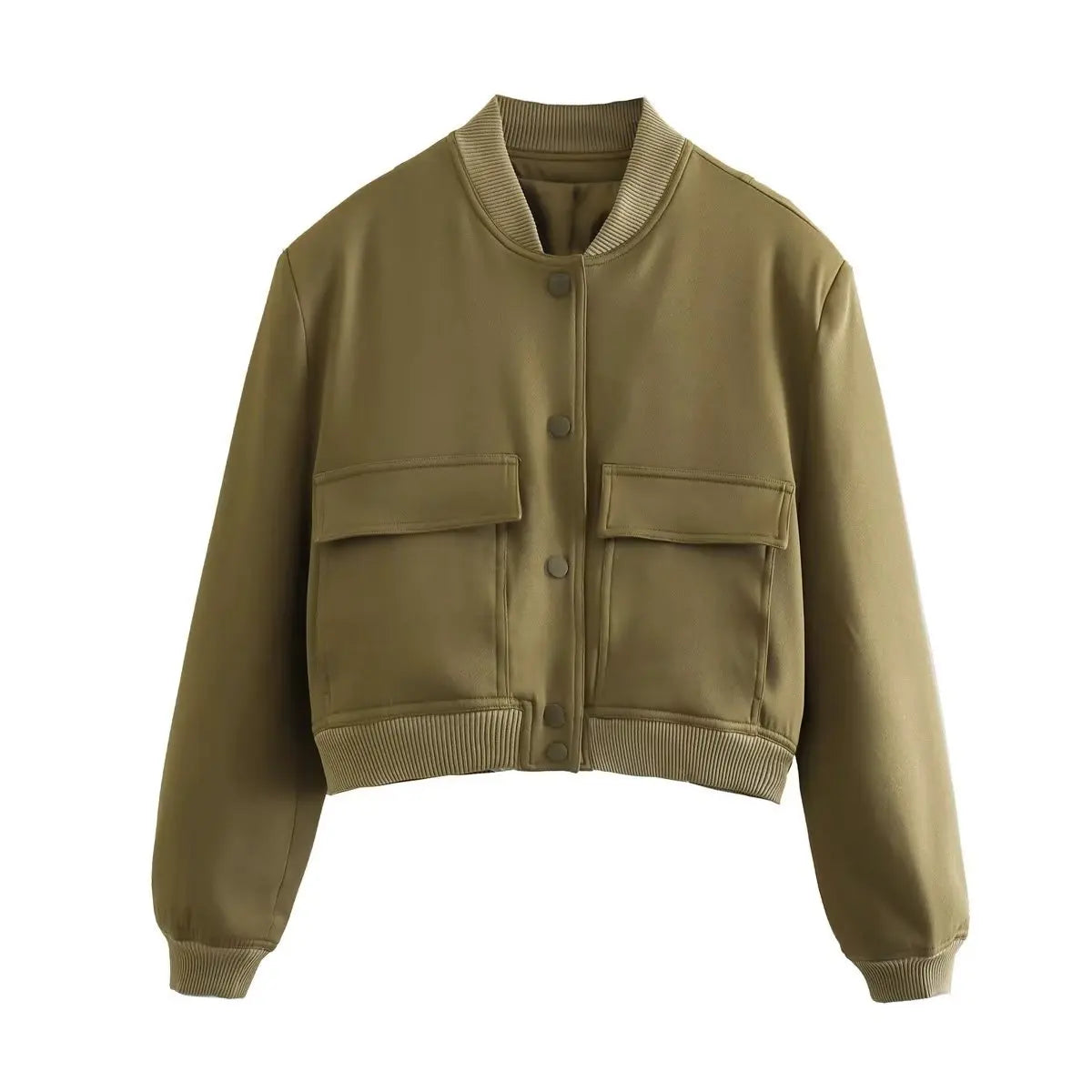 Women’s Solid Bomber Jacket