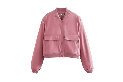 Women’s Solid Bomber Jacket